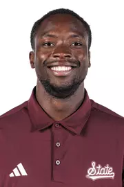 STARKVILLE, MS - August 19, 2025 - Mississippi State Sprinter Nicholas Fakorede headshot taken at the Holliman Athletic Center at Mississippi State University in Starkville, MS. Photo By Mike Mattina