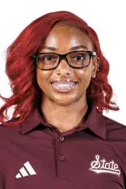 STARKVILLE, MS - August 19, 2025 - Mississippi State Sprinter Tamiia Fuller headshot taken at the Holliman Athletic Center at Mississippi State University in Starkville, MS. Photo By Mike Mattina