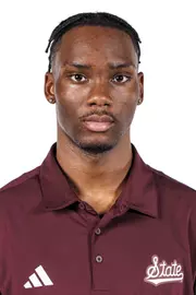 STARKVILLE, MS - August 19, 2025 - Omari Hampton headshot taken at the Holliman Athletic Center at Mississippi State University in Starkville, MS. Photo By Mike Mattina