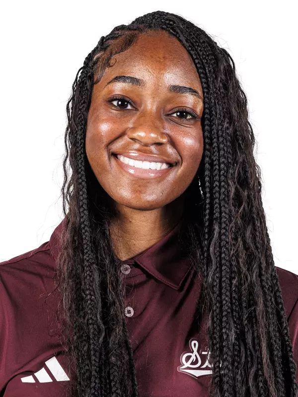 STARKVILLE, MS - August 19, 2025 - Mississippi State Sprinter/Hurdler Zaniyah Jones headshot taken at the Holliman Athletic Center at Mississippi State University in Starkville, MS. Photo By Mike Mattina