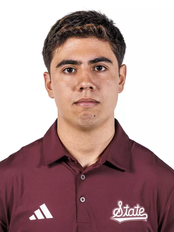 STARKVILLE, MS - August 19, 2025 - Mississippi State Thrower Caleb Kaplan headshot taken at the Holliman Athletic Center at Mississippi State University in Starkville, MS. Photo By Mike Mattina