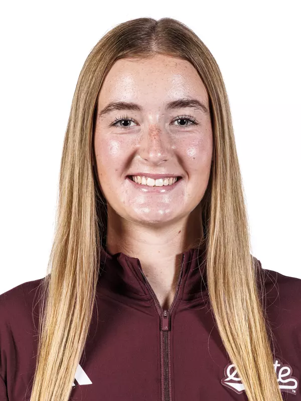 STARKVILLE, MS - August 20, 2025 - Kinley Keller headshot taken at the Holliman Athletic Center at Mississippi State University in Starkville, MS. Photo By Mike Mattina