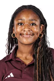STARKVILLE, MS - August 19, 2025 - Nyla King headshot taken at the Holliman Athletic Center at Mississippi State University in Starkville, MS. Photo By Mike Mattina