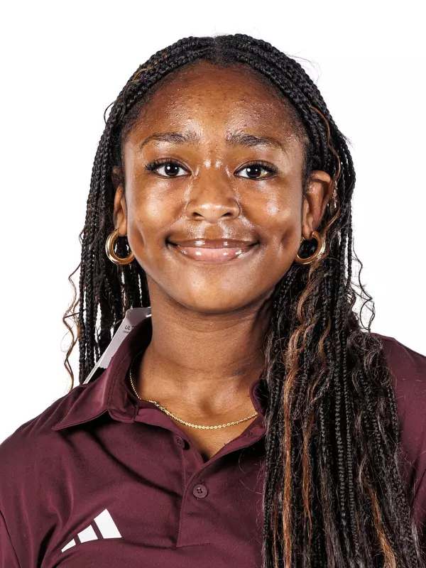 STARKVILLE, MS - August 19, 2025 - Nyla King headshot taken at the Holliman Athletic Center at Mississippi State University in Starkville, MS. Photo By Mike Mattina