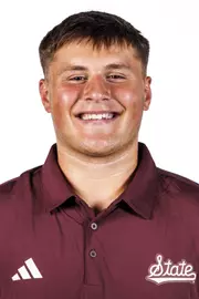 STARKVILLE, MS - August 19, 2025 - Thomas Matlock headshot taken at the Holliman Athletic Center at Mississippi State University in Starkville, MS. Photo By Mike Mattina