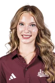STARKVILLE, MS - August 19, 2025 - Mississippi State Distance Runner Camryn Merryman headshot taken at the Holliman Athletic Center at Mississippi State University in Starkville, MS. Photo By Mike Mattina