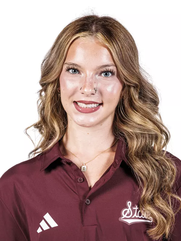 STARKVILLE, MS - August 19, 2025 - Mississippi State Distance Runner Camryn Merryman headshot taken at the Holliman Athletic Center at Mississippi State University in Starkville, MS. Photo By Mike Mattina