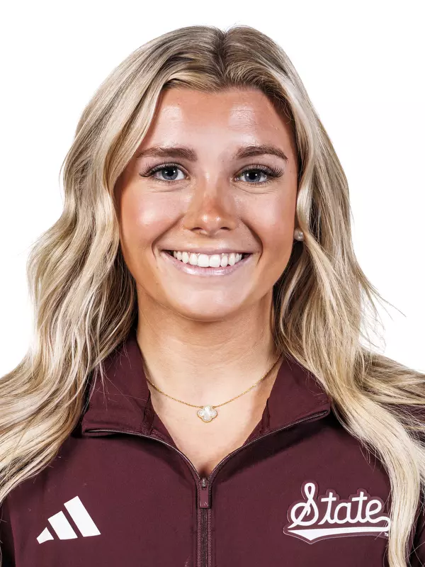 STARKVILLE, MS - August 20, 2025 - Brinkley Moreton headshot taken at the Holliman Athletic Center at Mississippi State University in Starkville, MS. Photo By Mike Mattina
