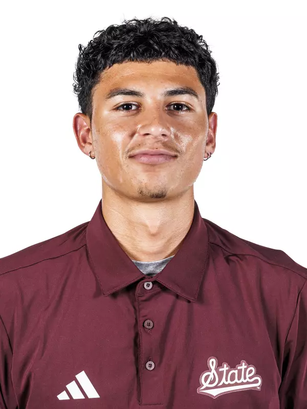 STARKVILLE, MS - August 19, 2025 - Mississippi State Middle Distance Runner Samuel Navarro headshot taken at the Holliman Athletic Center at Mississippi State University in Starkville, MS. Photo By Mike Mattina