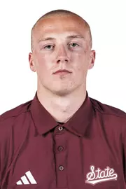 STARKVILLE, MS - August 19, 2025 - Harry Ross-Hughes headshot taken at the Holliman Athletic Center at Mississippi State University in Starkville, MS. Photo By Mike Mattina