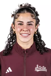 STARKVILLE, MS - August 20, 2025 - Gabriella Schaeffer headshot taken at the Holliman Athletic Center at Mississippi State University in Starkville, MS. Photo By Mike Mattina