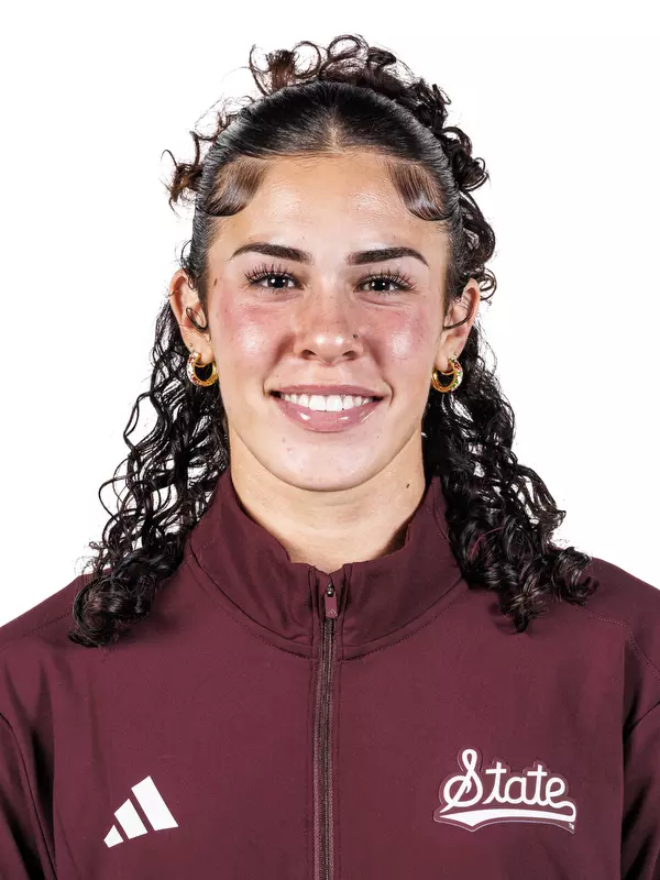 STARKVILLE, MS - August 20, 2025 - Gabriella Schaeffer headshot taken at the Holliman Athletic Center at Mississippi State University in Starkville, MS. Photo By Mike Mattina