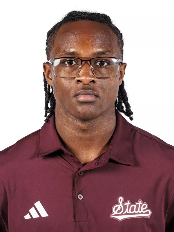 STARKVILLE, MS - August 19, 2025 - Gabriel Scott headshot taken at the Holliman Athletic Center at Mississippi State University in Starkville, MS. Photo By Mike Mattina