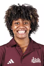 STARKVILLE, MS - August 19, 2025 - De’Kayla Simpson headshot taken at the Holliman Athletic Center at Mississippi State University in Starkville, MS. Photo By Mike Mattina