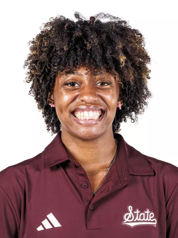 STARKVILLE, MS - August 19, 2025 - De’Kayla Simpson headshot taken at the Holliman Athletic Center at Mississippi State University in Starkville, MS. Photo By Mike Mattina