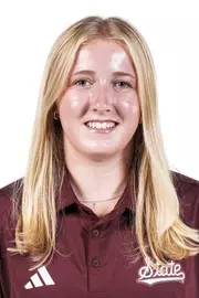 STARKVILLE, MS - August 19, 2025 - Addie Smith headshot taken at the Holliman Athletic Center at Mississippi State University in Starkville, MS. Photo By Mike Mattina