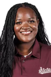 STARKVILLE, MS - August 19, 2025 - Mississippi State Thrower Tafada Wright headshot taken at the Holliman Athletic Center at Mississippi State University in Starkville, MS. Photo By Mike Mattina