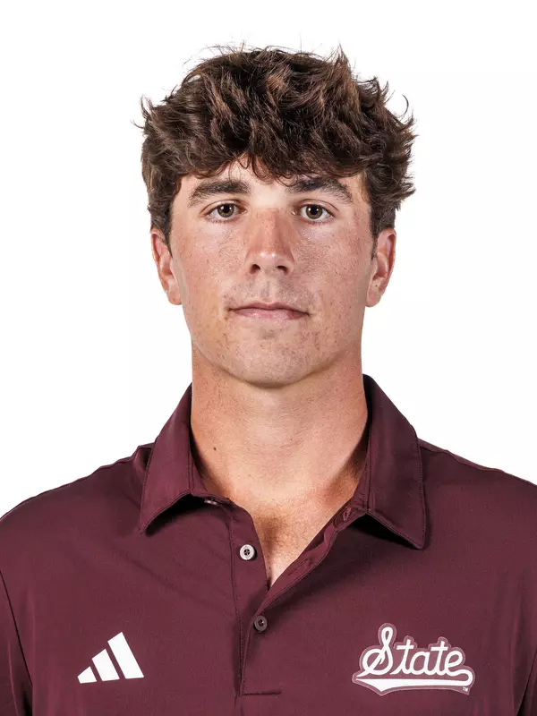STARKVILLE, MS - August 25, 2025 - Mississippi State's Trip Duke during 2025-2026 Men’s Golf Production Day at the Holliman Athletic Center at Mississippi State University in Starkville, MS. Photo By Mike Mattina