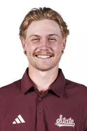 STARKVILLE, MS - August 25, 2025 - Mississippi State's Garrett Endicott during 2025-2026 Men’s Golf Production Day at the Holliman Athletic Center at Mississippi State University in Starkville, MS. Photo By Mike Mattina