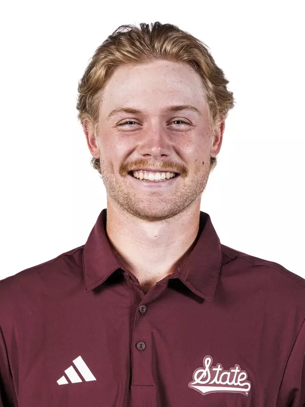 STARKVILLE, MS - August 25, 2025 - Mississippi State's Garrett Endicott during 2025-2026 Men’s Golf Production Day at the Holliman Athletic Center at Mississippi State University in Starkville, MS. Photo By Mike Mattina