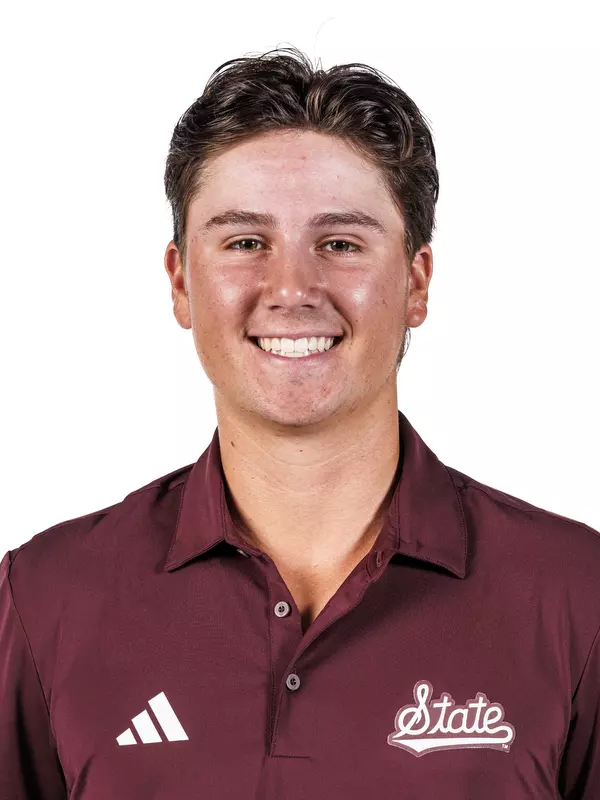 STARKVILLE, MS - August 25, 2025 - Mississippi State's Dain Richie during 2025-2026 Men’s Golf Production Day at the Holliman Athletic Center at Mississippi State University in Starkville, MS. Photo By Mike Mattina