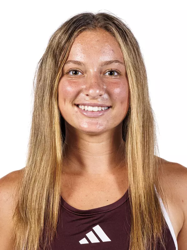 STARKVILLE, MS - August 26, 2025 - Mississippi State's Mia Robinson during 2025-2026 Women’s Tennis Production Day at the Holliman Athletic Center at Mississippi State University in Starkville, MS. Photo By Mike Mattina