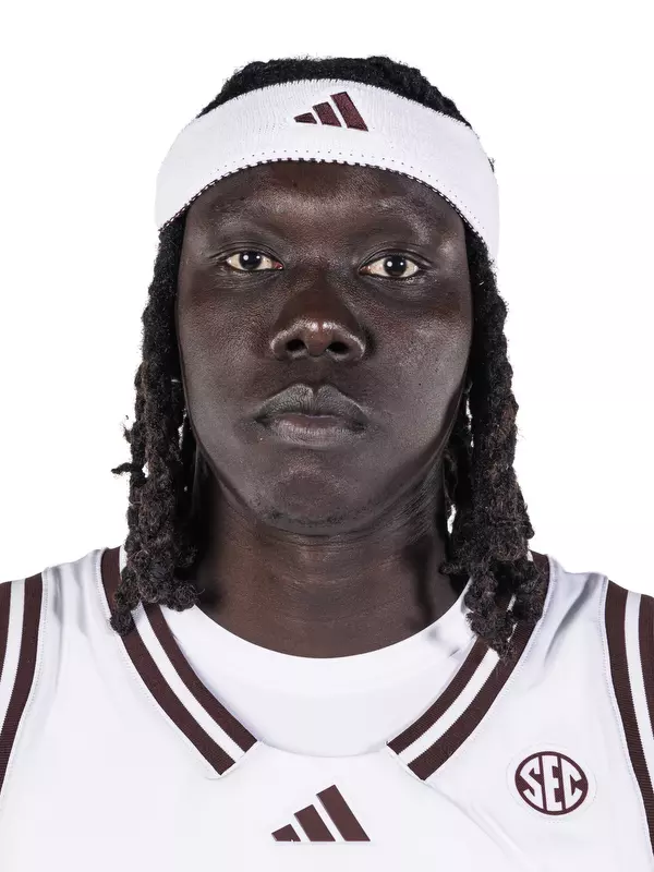 STARKVILLE, MS - October 16, 2026 - Mississippi State Center Gai Chol (#34) during 2026-2027 Men’s Basketball Production Day at the Holliman Athletic Center at Mississippi State University in Starkville, MS. Photo By Mike Mattina