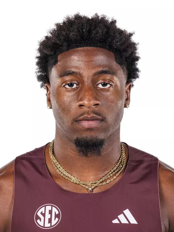 STARKVILLE, MS - October 21, 2026 - Mississippi State Middle Distance Runner Jamel Brown during 2026-2027 Track & Field Production Day at the Holliman Athletic Center at Mississippi State University in Starkville, MS. Photo By Mike Mattina