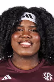 STARKVILLE, MS - October 21, 2026 - Mississippi State Thrower Jewel Giles during 2026-2027 Track & Field Production Day at the Holliman Athletic Center at Mississippi State University in Starkville, MS. Photo By Mike Mattina