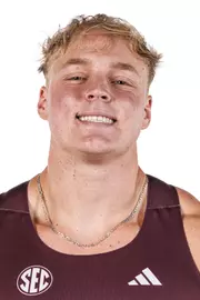 STARKVILLE, MS - October 21, 2026 - Mississippi State Thrower Tyler Mason during 2026-2027 Track & Field Production Day at the Holliman Athletic Center at Mississippi State University in Starkville, MS. Photo By Mike Mattina