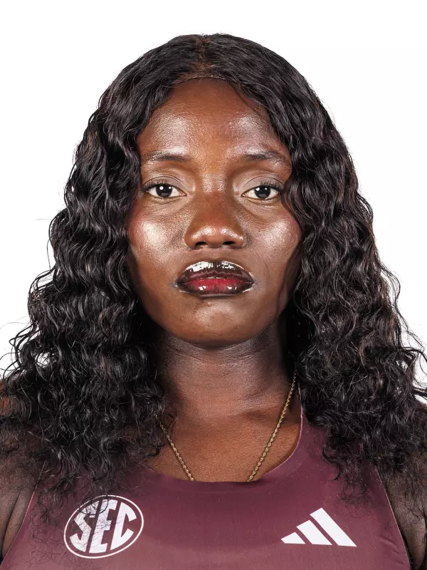 STARKVILLE, MS - October 22, 2026 - Mississippi State Hurdler Abasiono Akpan during 2026-2027 Track & Field Production Day at the Holliman Athletic Center at Mississippi State University in Starkville, MS. Photo By Mike Mattina