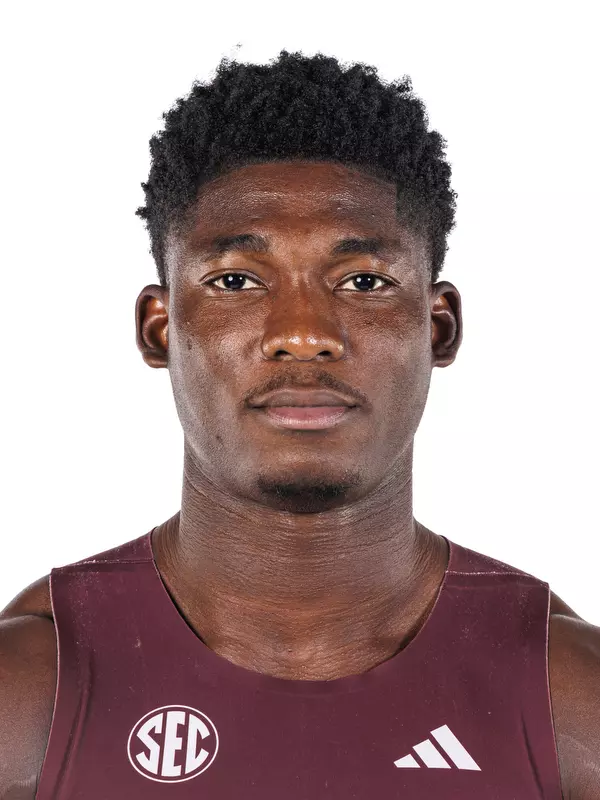 STARKVILLE, MS - October 22, 2026 - Mississippi State Sprinter Emmanuel Badejo during 2026-2027 Track & Field Production Day at the Holliman Athletic Center at Mississippi State University in Starkville, MS. Photo By Mike Mattina