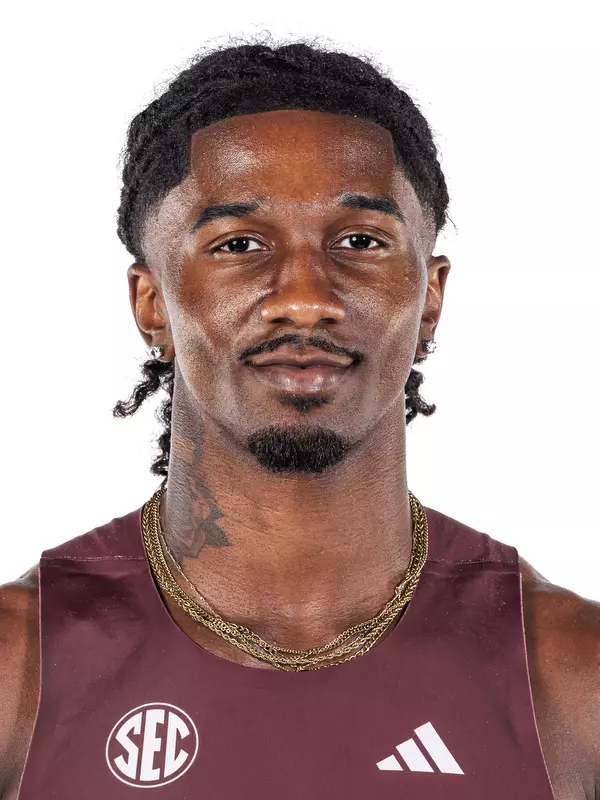 STARKVILLE, MS - October 22, 2026 - Mississippi State Sprinter/Hurdler Christion Barker 2026-2027 Track & Field Production Day at the Holliman Athletic Center at Mississippi State University in Starkville, MS. Photo By Mike Mattina