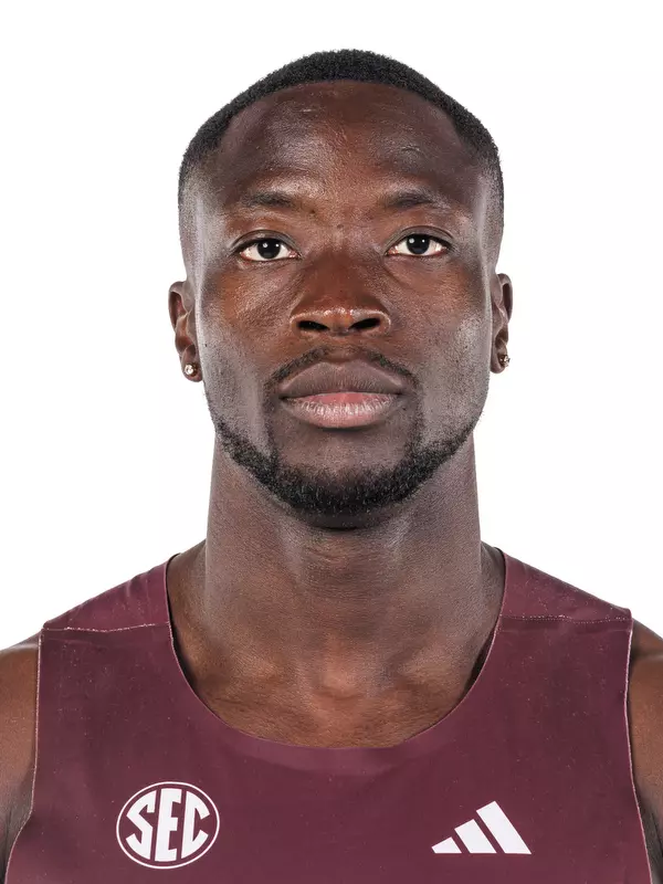 STARKVILLE, MS - October 22, 2026 - Mississippi State Sprinter Nicholas Fakorede during 2026-2027 Track & Field Production Day at the Holliman Athletic Center at Mississippi State University in Starkville, MS. Photo By Mike Mattina