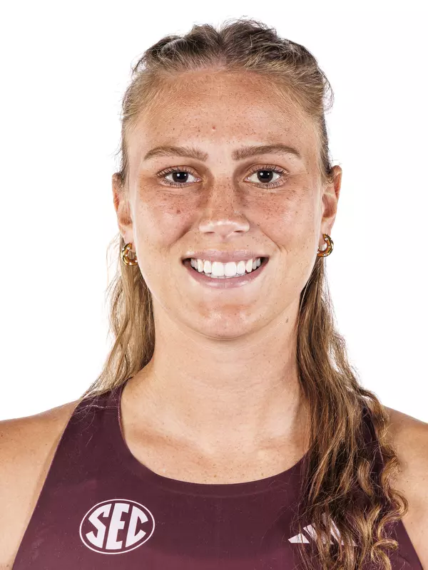 STARKVILLE, MS - October 22, 2026 - Mississippi State Hurdler Anje Nel during 2026-2027 Track & Field Production Day at the Holliman Athletic Center at Mississippi State University in Starkville, MS. Photo By Mike Mattina