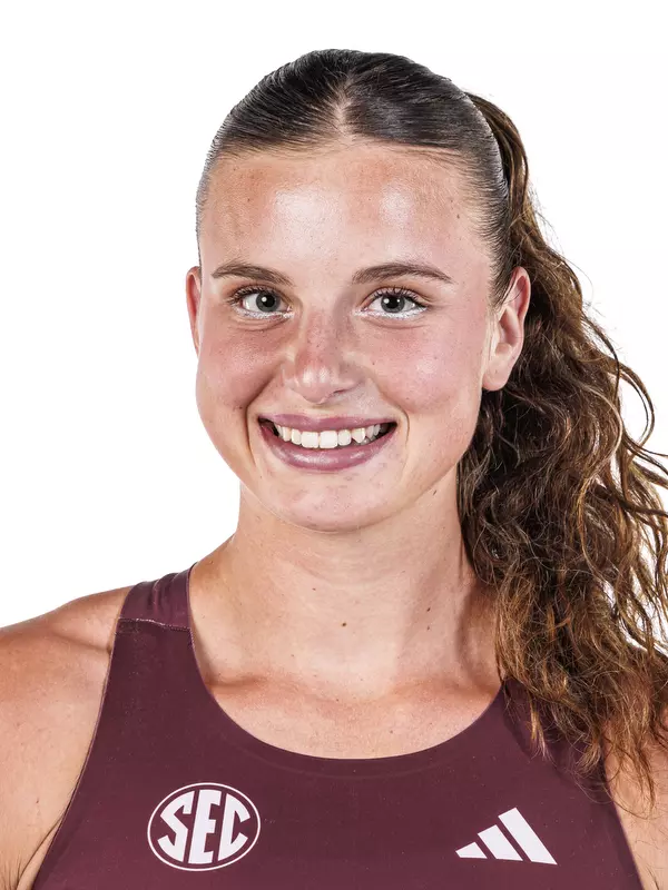 STARKVILLE, MS - October 22, 2026 - Mississippi State Thrower Marie Rougetet during 2026-2027 Track & Field Production Day at the Holliman Athletic Center at Mississippi State University in Starkville, MS. Photo By Mike Mattina