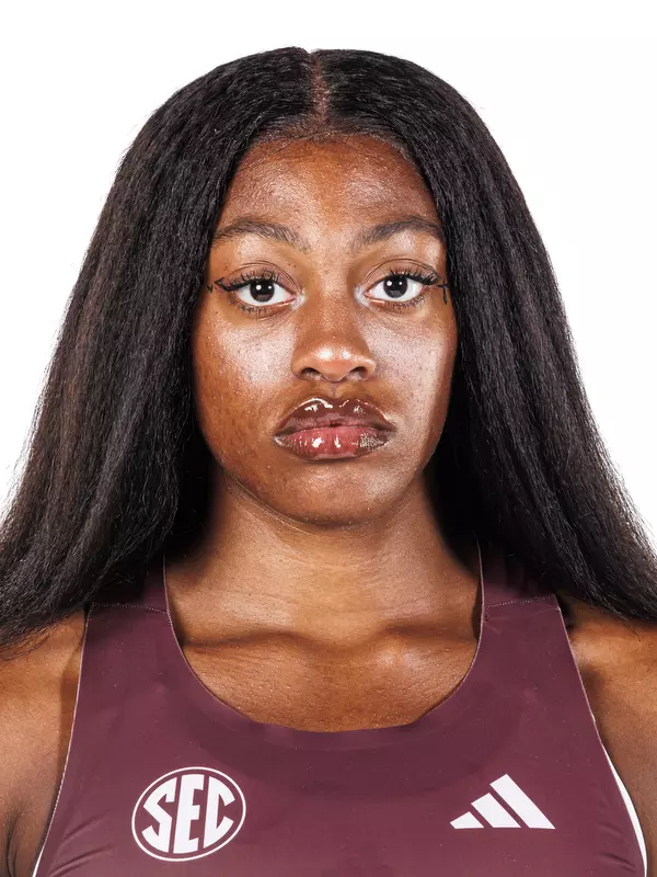 STARKVILLE, MS - October 22, 2026 - Mississippi State Sprinter De'Kayla Simpson 2026-2027 Track & Field Production Day at the Holliman Athletic Center at Mississippi State University in Starkville, MS. Photo By Mike Mattina