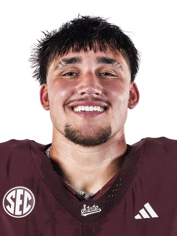 STARKVILLE, MS - June 23, 2026 - Mississippi State Edge Gus Cordova (#40) during 2026 Production Day at the Holliman Athletic Center at Mississippi State University in Starkville, MS. Photo By Hallie Walker
