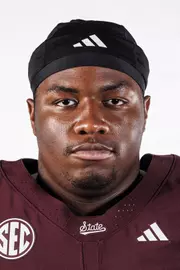 STARKVILLE, MS - June 24, 2026 - Mississippi State Offensive Lineman Jakheem Shumpert (#55) during 2026-2027 Football Production Day at the Holliman Athletic Center at Mississippi State University in Starkville, MS. Photo By Mike Mattina
