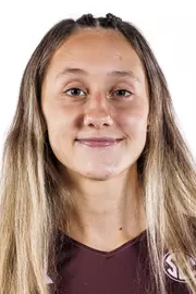STARKVILLE, MS - July 28, 2026 - Mississippi State Outside Hitter Bernardita Aguilar (#1) during 2026-2027 Volleyball Production Day at the Holliman Athletic Center at Mississippi State University in Starkville, MS. Photo By Mike Mattina