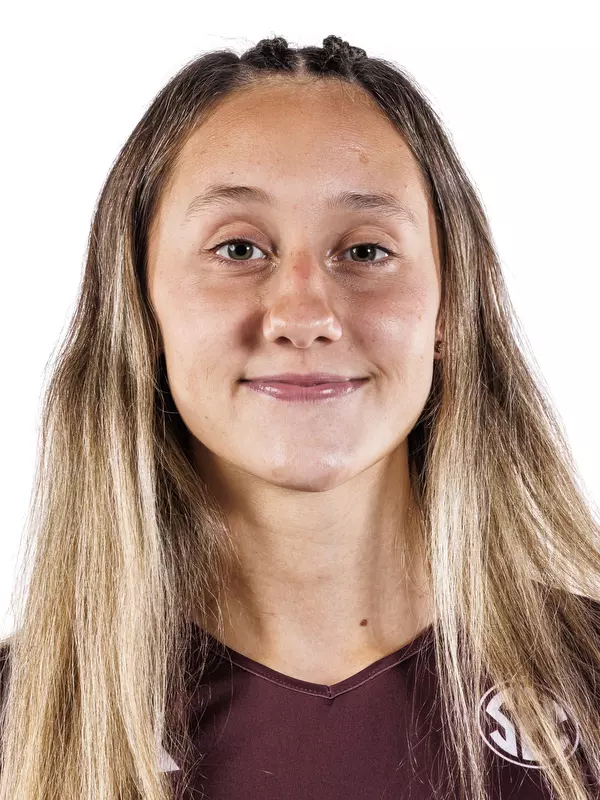 STARKVILLE, MS - July 28, 2026 - Mississippi State Outside Hitter Bernardita Aguilar (#1) during 2026-2027 Volleyball Production Day at the Holliman Athletic Center at Mississippi State University in Starkville, MS. Photo By Mike Mattina
