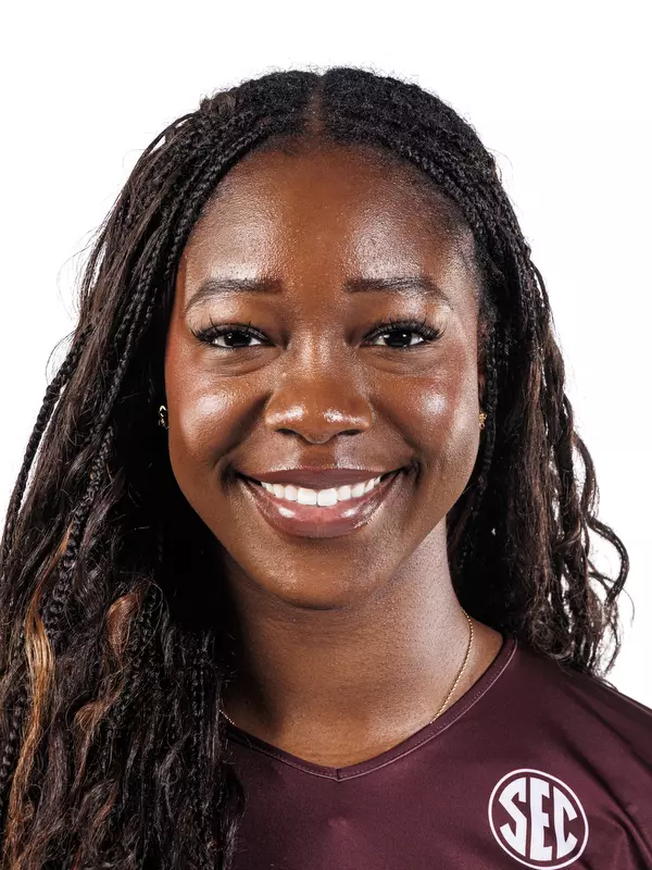 STARKVILLE, MS - July 28, 2026 - Mississippi State Opposite Hitter Noella Obi (#20) during 2026-2027 Volleyball Production Day at the Holliman Athletic Center at Mississippi State University in Starkville, MS. Photo By Mike Mattina