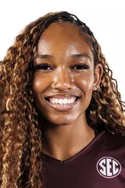 STARKVILLE, MS - July 28, 2026 - Mississippi State Middle Blocker Gha'Naye Whitfield-Moss (#22) during 2026-2027 Volleyball Production Day at the Holliman Athletic Center at Mississippi State University in Starkville, MS. Photo By Mike Mattina