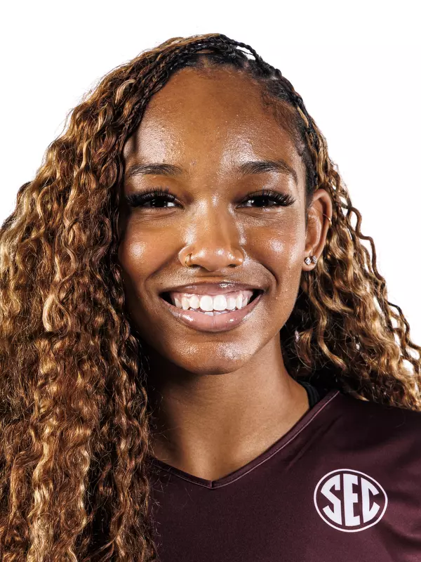 STARKVILLE, MS - July 28, 2026 - Mississippi State Middle Blocker Gha'Naye Whitfield-Moss (#22) during 2026-2027 Volleyball Production Day at the Holliman Athletic Center at Mississippi State University in Starkville, MS. Photo By Mike Mattina