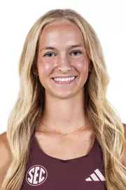 STARKVILLE, MS - August 13, 2026 - Mississippi State Distance Runner Lilly Overby during 2026-2027 Cross Country Production Day at the Holliman Athletic Center at Mississippi State University in Starkville, MS. Photo By Mike Mattina