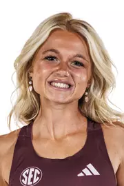 STARKVILLE, MS - August 13, 2026 - Mississippi State Distance Runner Louise Stonham during 2026-2027 Cross Country Production Day at the Holliman Athletic Center at Mississippi State University in Starkville, MS. Photo By Mike Mattina