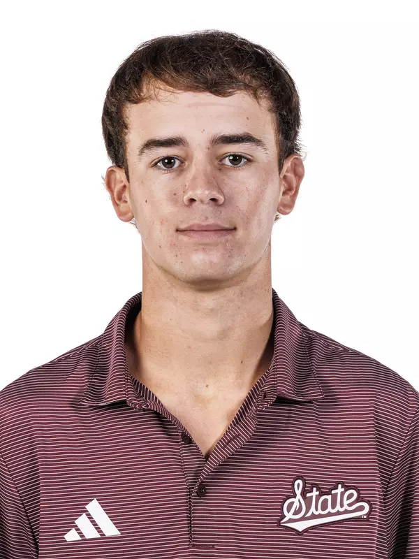 STARKVILLE, MS - August 18, 2026 - Mississippi State's Jackson Cook during 2026-2027 Men’s Golf Production Day at the Holliman Athletic Center at Mississippi State University in Starkville, MS. Photo By Mike Mattina