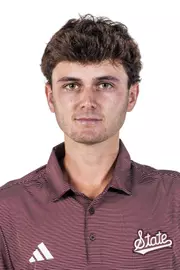 STARKVILLE, MS - August 18, 2026 - Mississippi State's Yago Mateo Horno during 2026-2027 Men’s Golf Production Day at the Holliman Athletic Center at Mississippi State University in Starkville, MS. Photo By Mike Mattina