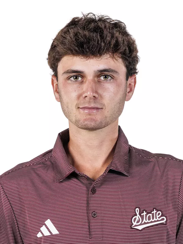 STARKVILLE, MS - August 18, 2026 - Mississippi State's Yago Mateo Horno during 2026-2027 Men’s Golf Production Day at the Holliman Athletic Center at Mississippi State University in Starkville, MS. Photo By Mike Mattina
