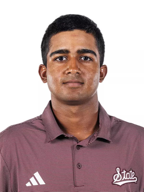 STARKVILLE, MS - August 18, 2026 - Mississippi State's Arth Sinha during 2026-2027 Men’s Golf Production Day at the Holliman Athletic Center at Mississippi State University in Starkville, MS. Photo By Mike Mattina